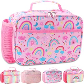 RHCPFOVR Kids Lunch Bag - Insulated Lunch Box for Boys Girls,Washable Lunch Bag and Reusable Toddler Leak-proof Lunchbox for School and Daycare