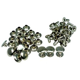 Family Tool (Family Tool) One Side kasime Small (Head Diameter 6 mm Set of X Foot Length 10 mm), Silver 40 Pairs 56193