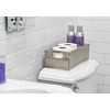 Creative Scents Dublin Silver Bathroom Decor Box Toilet Paper Holder