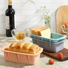 MONGSEW 3PCS Silicone Bread Loaf Pan, Non-Stick Bread Pans for