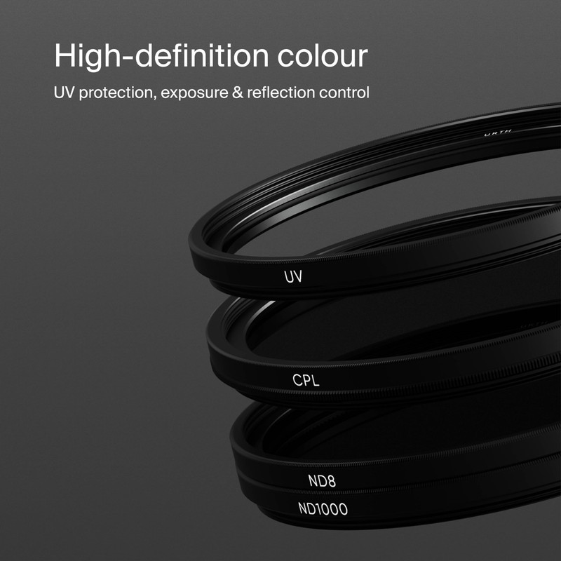 Urth 49mm 4-in-1 Lens Filter Kit (Plus+) — UV, CPL,