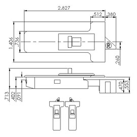One Pair of White Window Sash Tilt Latches 2878WHITE