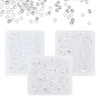 qiipii Transparent Clear Resin Rhinestones for Crafting Clear White Flatback