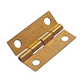 Merriway BH02585 (4 Pcs) Solid Brass Mini Jewellery Gift Box Hinge, 19mm (3/4 inch) - Pack of 4 Pieces