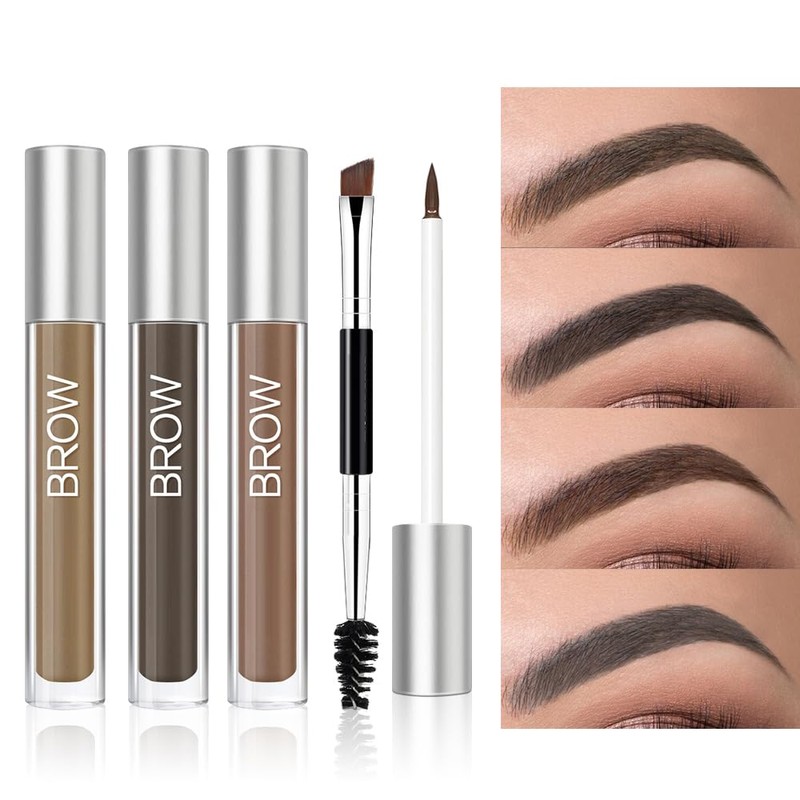 Waterproof Eyebrow Gel for Long-Lasting, Semi-Permanent Liquid Tinted Eyebrow Gel
