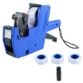Hapivida 8 -Ziffer -Preis -Kennzeichnungsmaschine, Preis numerischer Tag Maker Preisschildmännchen, mit 3 Rolls -Etikettpapier 2 Tintenrad für Einzelhandelsgeschäfte Offices