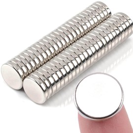 40pcs Fridge Magnets Strong, 15x3mm Neodymium Magnets Heavy Duty Large Magnets for Whiteboard, Muti-Use Round Magnets for Crafts, Refrigerator, White Board, DIY, Building, Billboard in Home, Office