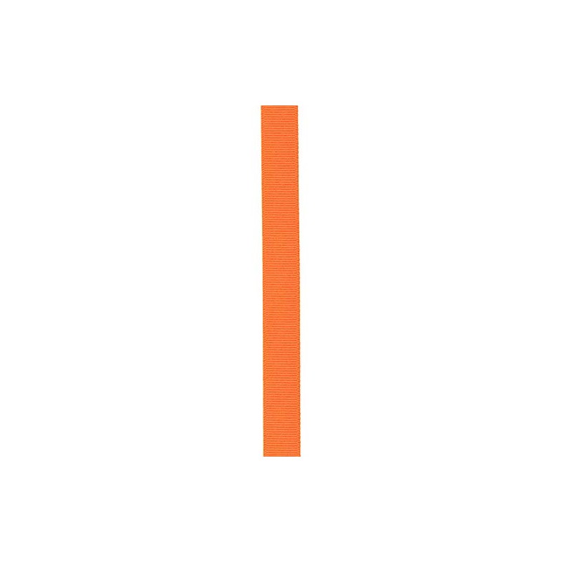Berwick Offray Cinta de grogrén de 5/8 pulgadas, naranja torrido,