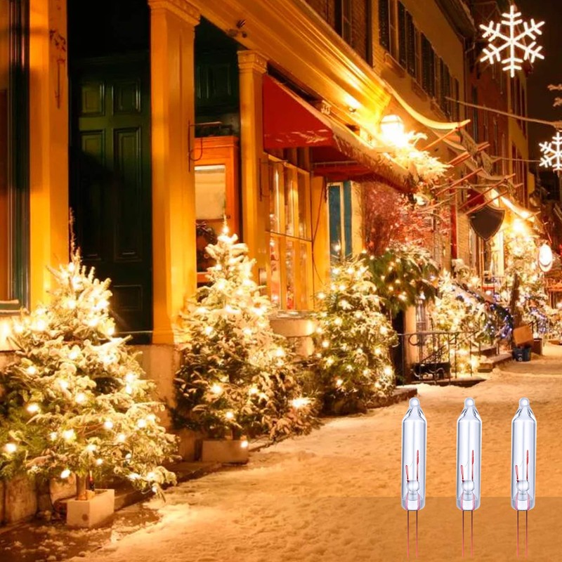 Mini Replacement Christmas Lights Bulbs 150 Count 2.5 Volt Clear