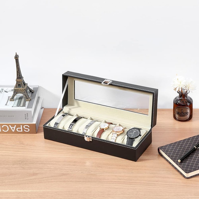 Eunomia Watch Storage Case, Watch Case for 6 Pieces, Watch