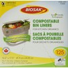 Biosak Compostable Liner Bags (Pack 125/ 16.75 X 17.5) 125