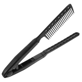 OATIPHO Folding Hair Straightening Comb Shaped Design for Styling or Salon Durable Plastic Material for Long Term Use Ergonomic Structure for Comfort Random Color