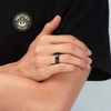 King Will 5mm Black Dome Titanium Ring Matte Finish Wedding