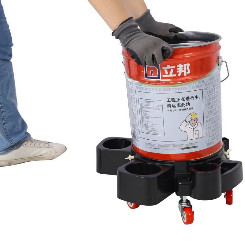 Yellowcat Removable 5 Gallon Rolling Bucket Dolly for Car Wash