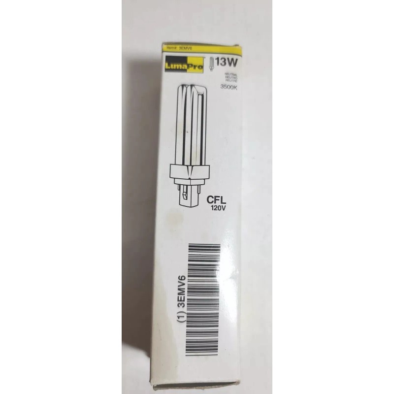 LUMA PRO CFL 120V 13W SOFT WHITE 2 PIN 2700K