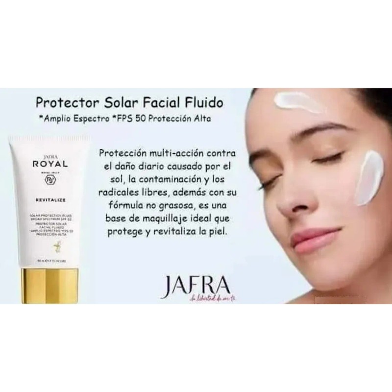 Protector Solar Facial Revitalizante Royal Fps Set 2pz