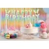 PLAP Happy Birthday Butterfly Banner Green Butterfly Birthday Party Decoration