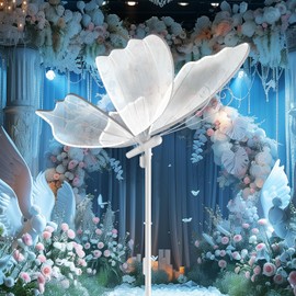 TACAHE Butterfly Floor Lamp - 3 Color Temp & Dimmable - Inline Cord Switch - Wedding Decoration - Atmosphere Lighting for Banquet, Birthdays, Party - (27" Wings / 70" Height) - 20W - 1 Pack