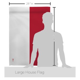 Americana Home & Garden HS140109-BO Indonesia World Nationality Decorative Vertical, House Flag Set 28"x 40" w/Flagpole, Multi-Color