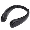 Portable Neck Fan with Music Speakers Wearable Rechargeable Fan with