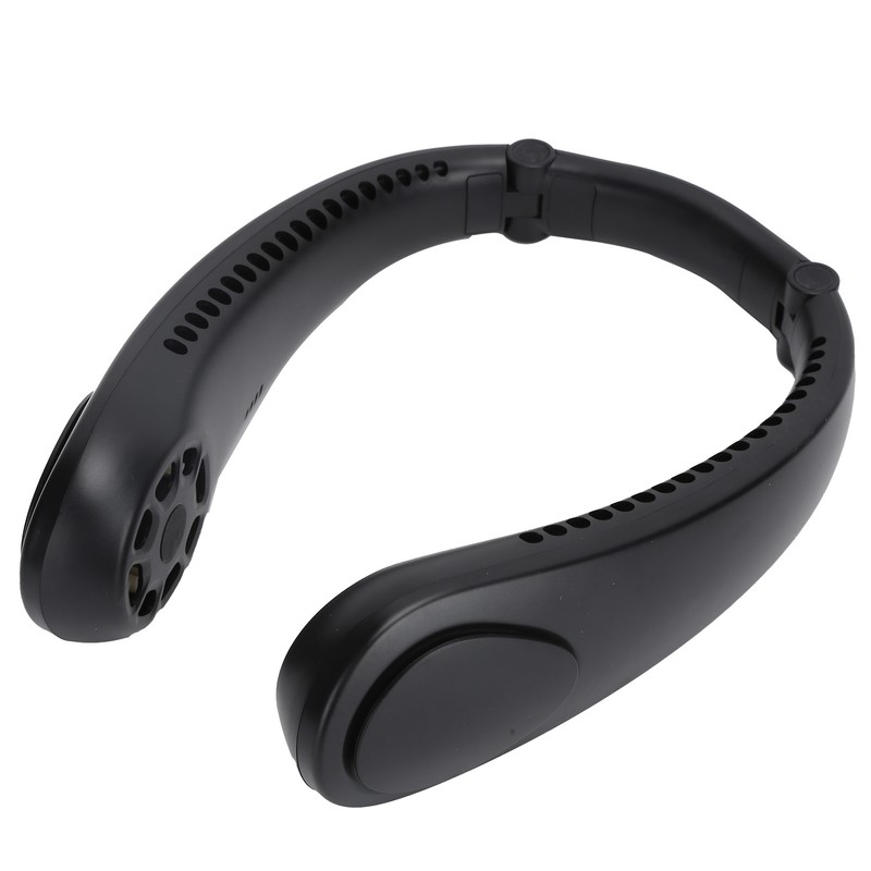 Portable Neck Fan with Music Speakers Wearable Rechargeable Fan with