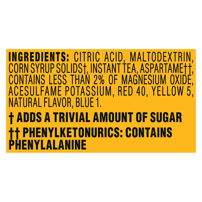 Crystal Light Sugar-Free Lemon Iced Tea Naturally Flavored Powdered Drink