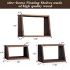 idee-home Bathroom Floating Shelves for Wall, Wood Farmhouse Decorative Wall