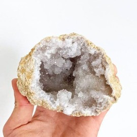 Break Your Own Geode Kit – 3 to 4 Natural Geodes 3.75 to 4.5 Inch Premium Crack-Open Experience + Tools + Geologist Guide – Less Effort for Easy Reveal – STEM Activity + Collectable Gems - X-Large