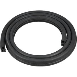 Car Door Edge Guards, (13mm,1.5M) No Glue Universal Fit U Shape Rubber Edge Trim Car Door Protector Automotive Door Entry Guard Automotive Trim Car Door Edge Protector for Trucks Sedan SUV Black