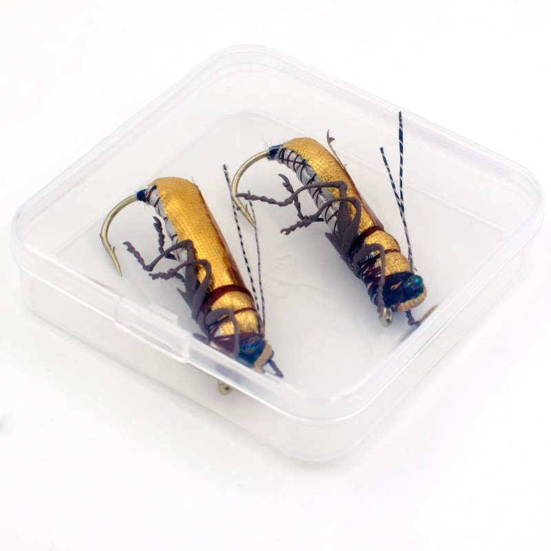 YAZHIDA Fly Fishing Flies, Simulated Insects, (Anoplophora chinensis)