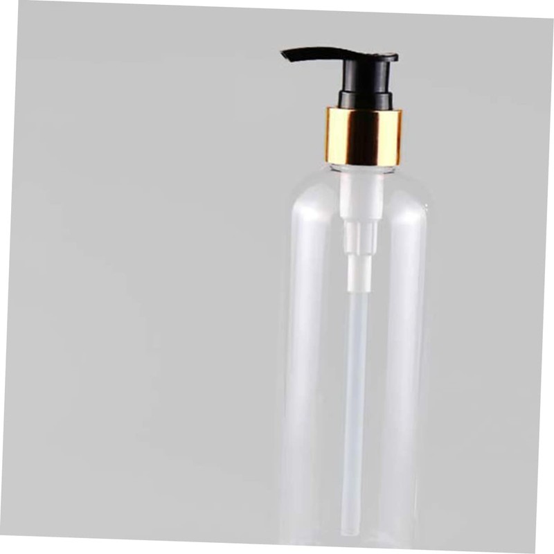 Zerodeko 3pcs Refillable Pet Emulsion Bottle Black Press Pump for