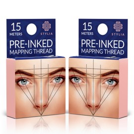 Microblading Supplies Pre-Inked Eyebrow Mapping String – 30 Meters - Ultra-Thin, Mess-Free Thread, Create a Crisp, Spot-on Brow Map Every Time – Hypoallergenic, Cosmetic Grade For Permanent Makeup