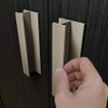 HRX Self-Adhesive Edge Fingerpull Door Handle - Easy to Install