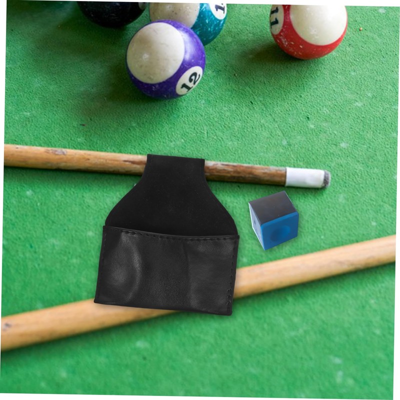 WHAMVOX Billiard Portable Chalk Holder Convenient Pool Table Accessory Black