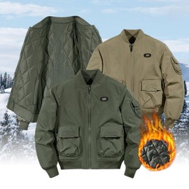Blouson aviation jumper cold protection winter short padding kkakkali padding Workwear khaki/100