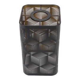 Medium Lamp Shade,Metal Lampshade with Geometric Pattern,Modern Style Lampshade for Table Lamp and Floor Light,20 x 11 x 11cm