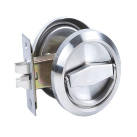 WANLIAN Passage Door Handle Lock,Round Pocket Door Lock, Knobs Lockset-No Keys,Privacy Door Latch Lock,Stainless Steel 304 Storeroom Locks,Bed Room,Kitchen,Bathroom,Laundry Room Doors Privacy Lock