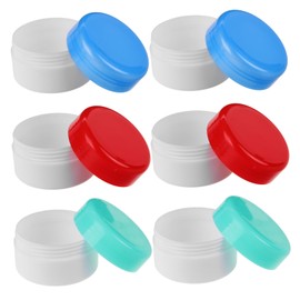 FOMIYES 6pcs Refillable Cream Jars with Lids Portable Lotion Containers for Moisturizers Travel-Friendly Cosmetic Sample Holders Transparent Boxes for Skincare and Personal Care Products