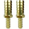 2PCS Brass 5/16"x1/2" Barb Hose ID Reducer Reducing Brabed Fitting
