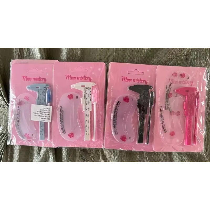 Miss Mistery Vernier Con Plantilla Para Cejas Extensión De Pestañas