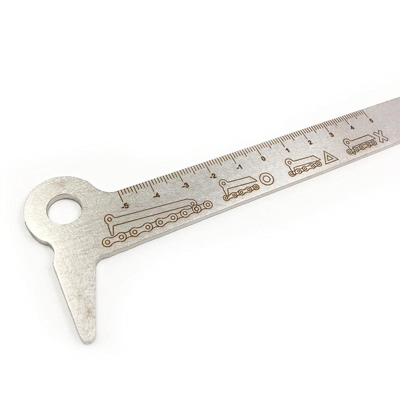 OTOM Motorcycle Chain Checker Wear Indicator 3in1 Exact Chain Hook