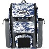 Boombah Catchers Superpack Bat Bag Digital Camo Gray/Royal Blue - 23-1/2" x 13-1/2" x 9-1/2" - Multiple Colors - Holds 4 Bats - Backpack Version (no Wheels)
