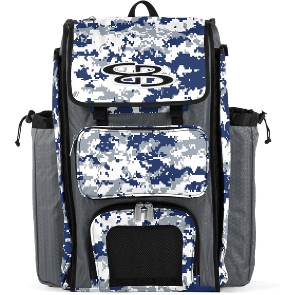 Boombah Catchers Superpack Bat Bag Digital Camo Gray/Royal Blue -