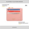 MONOMI Card Holder with Coin Pocket, pink, Classic