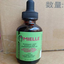 Miel 미엘 헤어 케어 로즈마리 민트 스트롱 에센셜 오일 59ml 59ML [04 2피스 MIELLE 59ML] Mielle Hair Care Rosemary Mint Strong Essential Oil 59ml 59ML [04 2 Pieces MIELLE 59ML]