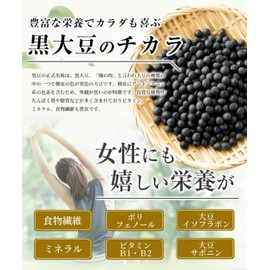 Biken Koubou Black Bean Tea Made in Japan Black Beans Additive-Free Caffeinated Tea Bags 0.2 oz (5 g) 30 Packs