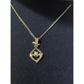 Jewels by Felice Vintage Estate Signed JF Felice Sterling Silver Pendant Spinel Accent NOS New