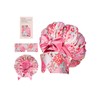 Vettres Double Layer Satin Bonnet for Sleeping with Detachable Eye