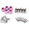 30PCS Plasma Torch Consumables ABS Easy Replacement Electrode Nozzles Cups