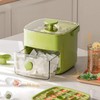 Ice Cube Tray with Lid&Bin&Tong, Easy Release 48pcs Ice Cube